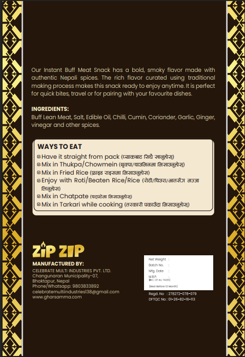 Instant Snack - Buff Back